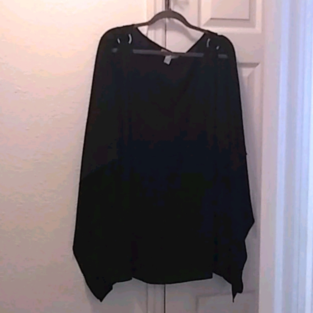 Michael by Michael Kors Plus Cold-Shoulder Batwing Style Top